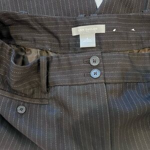 Ann Taylor Charcoal Pinstripe Trousers-Women’s Size 8
